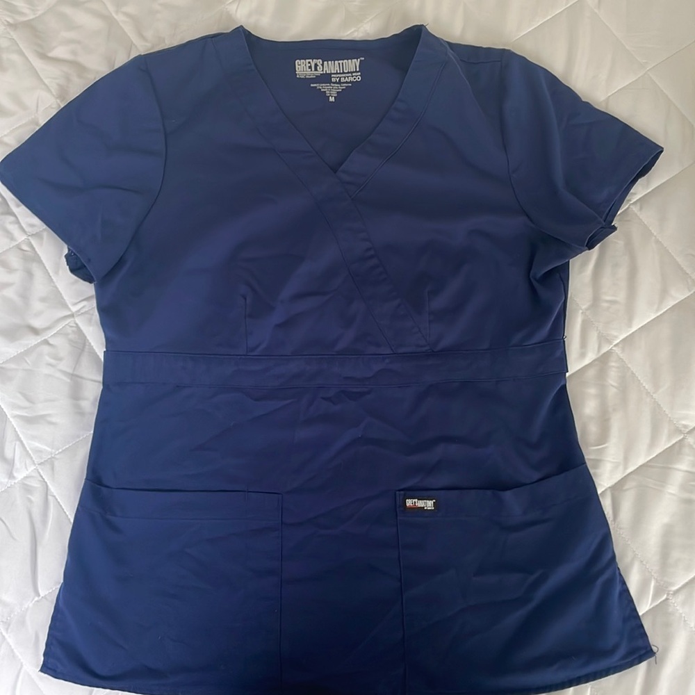 Grey’s Anatomy women’s Blue medium scrub top